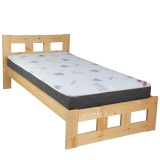 Voodi Gustav 60x120 avaga, naturaalne lakk